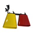 thumbnail image 5 of Kokiya Bicolor Cowbell with Adjustable Mount, Sturdy ,Pitched Drum Parts, Double Mounted Bell ,Noisemaker ,for Bands School Teaching metal, 5 of 9