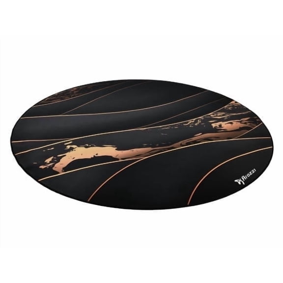 Arrozi Floor Mat, Zona Microfiber Gaming Chair Floor Mat for Carpet, Anti-Slip Noise Dampening Floor Mat for Office Chair (Black Gold)