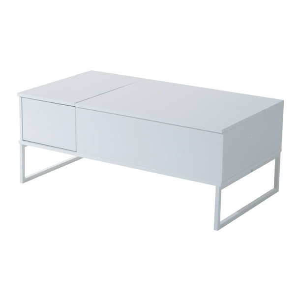 43 Modern Lift Top Coffee Table White Com 43 Modern Lift Top Coffee Table, Homcom 43 Modern Lift Top Coffee Table