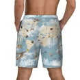 thumbnail image 4 of Balery Animals Travel World Map Mens Swim Trunks Swim Shorts for Men Quick Dry Inseam Beach Shorts with Compression Liner Pocket-3X-Large, 4 of 9