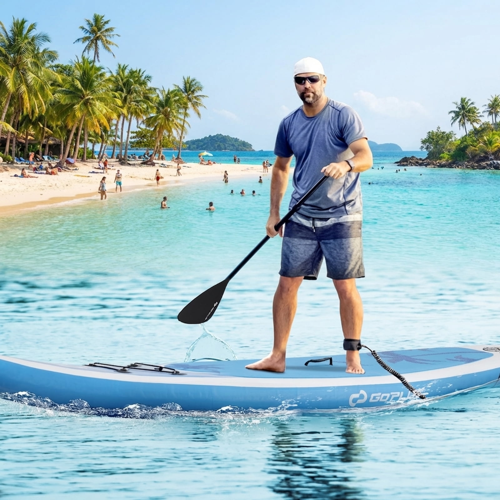 Airfind Inflatable Stand Up Paddle Board with Accessories-L