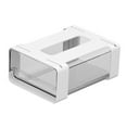 thumbnail image 4 of Table Hidden Slide Out Storage Mounted Desktop Pencil Holder Tray, Hidden under Desk Drawer Attachment, under Desk Storage Drawer for Kitchen S, 4 of 7