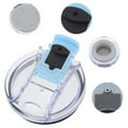 thumbnail image 3 of Unique Bargains 1 Pc Portable Tumbler Lid for Office Blue Plastic, 3 of 5
