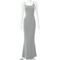 thumbnail image 4 of Robe Longue Décontractée pour Femme, Aguichant, Sans Manches, Dos Nu, Moulante, Maxi, Été 2023, Ajustée, Élégante, 4 of 5