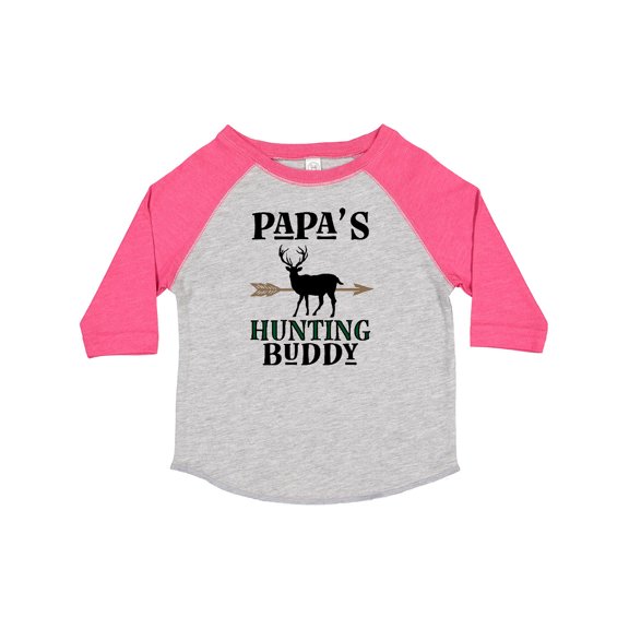 Inktastic Papa Hunting Buddy Bow Hunter Boys or Girls Toddler T-Shirt