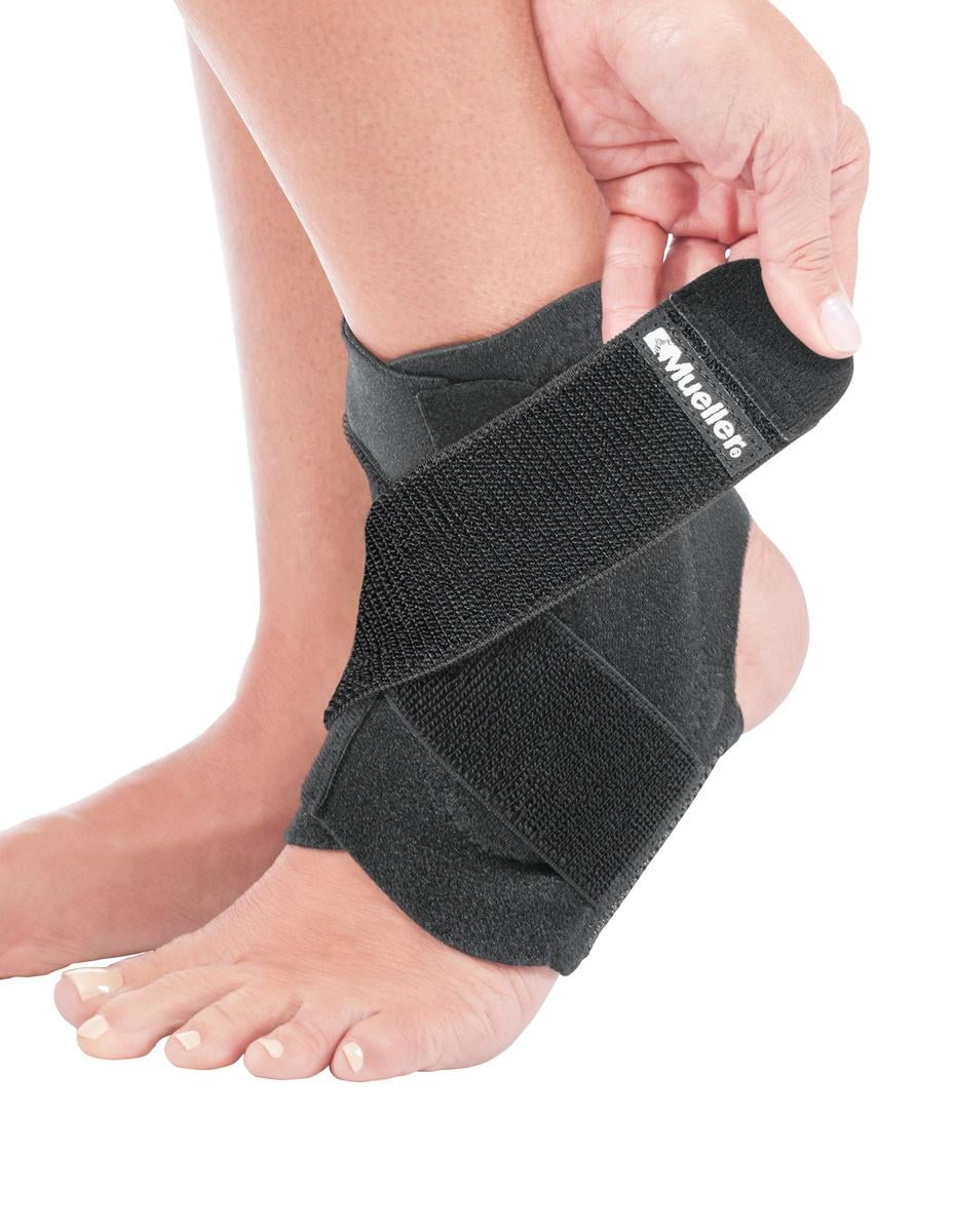 (2 pack) Mueller Adjustable Ankle Stabilizer, One Size Fits Most, Black