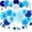 Blue, variant on Green Party Decorations - 23Pcs Hanging Paper Fans,Pom Poms Flowers,Garland String Polka Dot and Triangle Bunting Flag Packs for Girls Women Birthday Party Baby Shower Wedding Shower Decor