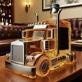 thumbnail image 4 of Semi Truck Whiskey Decanter Bottle, Funny Home Bar Decor and Truck Driver Gift for Dad, 4 of 7