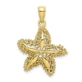 thumbnail image 1 of FB Jewels 10K Yellow Gold Starfish High Polish and Cut Out Filigree Pendant, 1 of 4