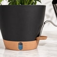 thumbnail image 5 of FEOLGEHLY 2 Pack 5.9 inch Self Watering Pots for Indoor Plants, Planters for Indoor Plants, Flowerpot with Wick & Reservoir, Black, 5 of 8