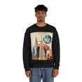thumbnail image 5 of New York Nightlife Urban Wanderlust Unisex Heavy Blend Crewneck Sweatshirt, 5 of 9