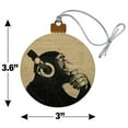 thumbnail image 6 of Headphone Chimp Monkey Wall Wood Christmas Tree Holiday Ornament, 6 of 7