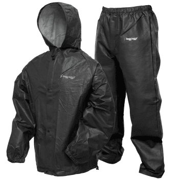 Frogg Toggs Pro Lite Men's Waterproof Rain Suit- Black Xl/2X