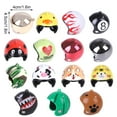 thumbnail image 3 of Methold Casco mascota loro sombreros lindos sombreros disfraces accesorios cascos de aves de corral para pollo pájaro pato rojo brillante Type3 NO3 Methold PT003691-07, 3 of 6