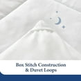 thumbnail image 5 of Cosy House Collection Luxury Down Alternative Comforter - Blend of Rayon Derived from Bamboo - Bedroom Essentials - All Season Use - Box Stitch Construction & Duvet Loops (Full/Queen, White), 5 of 5