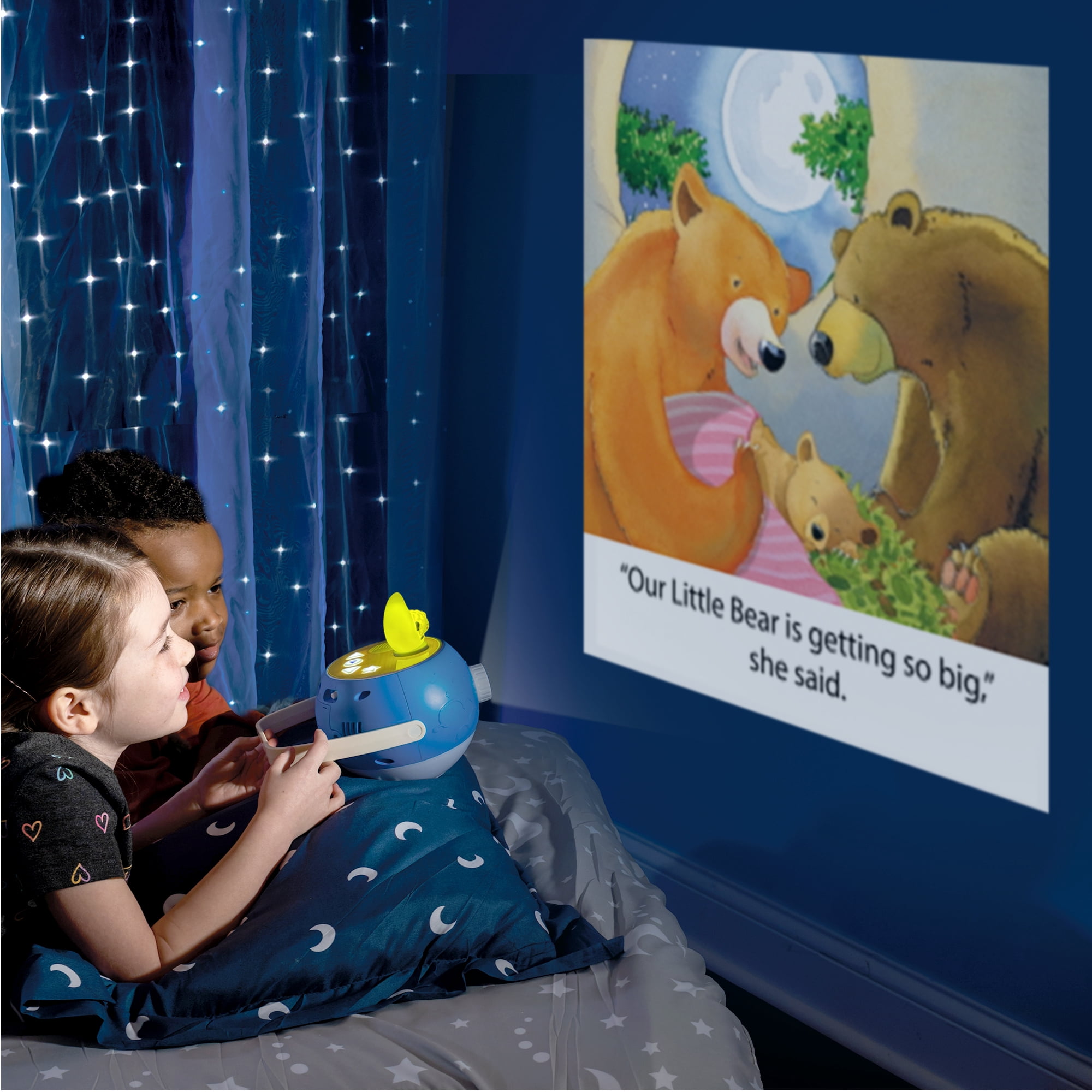 Luna Bedtime Figurine Cartridge – 5 Stories & 5 Songs, Ages 3+, Works with Luna Storytime Projector