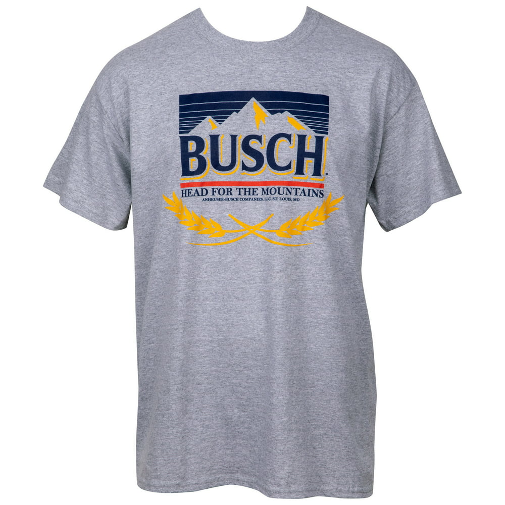Busch Busch Beer Head for the Mountains TShirtLarge
