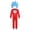 Halloween Tall-Hat Cat Wanderer Cosplay Costume - 2, variant on 2026 New Halloween Tall-Hat Cat Wanderer Cosplay Costume, Halloween Costume Dress Up Outfit Set Include Red Jumpsuit & Blue Hood for Role Play Stage & Birthday Halloween Party Event, 110