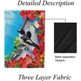 thumbnail image 4 of GZHJMY Garden Flag Bird Titmouse Polyester Double Sided Printing Fade Proof Vertical Yard Outdoor Decoration 12x18 Inch Yard Flags, 4 of 7