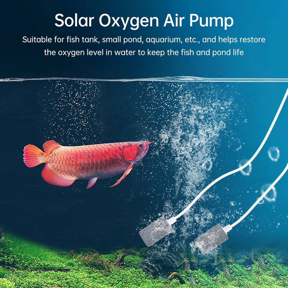 AFQH 3W 5V Solar Panels Solar Oxygen Pump Kit For Aquarium Fish Tank Oxygenator Home Improvement Tool Accessory In Stock