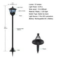 thumbnail image 7 of Kanstar Halloween Mini 2 Pack 40-Inch Solar Powered Vintage Street Lights,Solar Post Light for Garden Pathway Lawn, 7 of 7