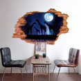 thumbnail image 1 of Adhesivos de pared 3D con forma de jirafa, cielo nocturno, PVC, 60 x 90 cm, para habitación de niños, 1 of 3