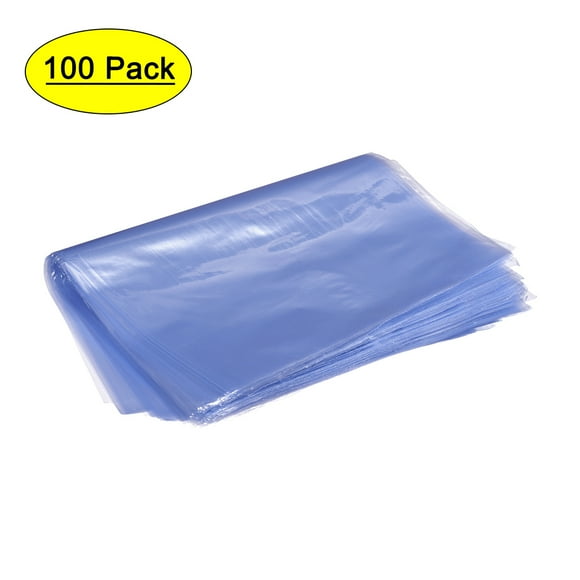 Unique Bargains Shrink Bags, PVC Heat Shrink Wrap Bags, 13x9 inch 100pcs Shrinkable Packaging Bags Industrial Packaging Sealer Bags