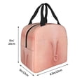 thumbnail image 2 of Bingfone Pig'S Tail Print Lunch Bag Insulated Lunch Box, Small Leakproof Cooler Food Lunch Containers Reusable High Capacity Lunch Tote Bags for Work, Travel, Outdoor, 2 of 5
