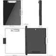 thumbnail image 6 of AGCAN Clipboard with Storage Case, Heavy Duty Foldable Clip Boards 8.5x11, Clearview Dry Erase Nursing Clipboard, School Office Supplies, Black, 6 of 9