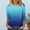 Blue, variant on Tops For Women Trendy Sevevn Women Fashionable And Comfortable Casual T-Shirt Loose And Elastic Non Positioning Printing