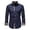 Navy, variant on Mens Work Shirt Long Sleeved Youth Fashion Lapel Slim Fit Color Summer Clothes for Men,Red,M