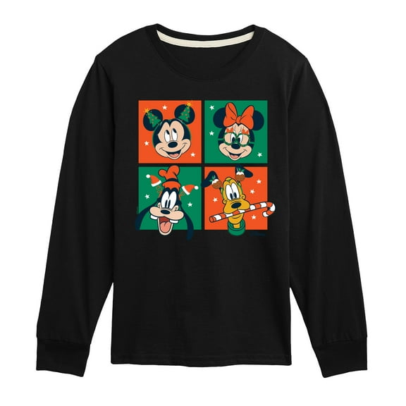 Disney - Mickey And Friends Christmas - Toddler & Youth Long Sleeve Graphic T-Shirt
