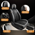 thumbnail image 2 of HQBQBUG Car Seat Covers Full Set Fit for Dodge Durango 2007-2024 5 Seats Waterproof Leather Front and Back Car Seat Covers Protectors Grey,Full Set(2 Row 5 Seats), 2 of 10