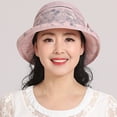 thumbnail image 4 of Cheers.US Womens UPF 50+ Foldable Organza Hat Summer Beach Sun Cloche Hats Big Brim with Flower, 4 of 6