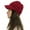 Red, variant on skpblutn sun hat women casual solid stitching outdoor plush crochet knit beanie caps grey