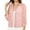 001_Pink, variant on JGNGSHN Women's 3/4 Sleeve Open Front Cropped Lace Cardigan Lightweight Hollow Out Knit Shrugs Sweaters