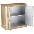 thumbnail image 4 of Pilaster Designs Jaxon 2-door Contemporary Wood Accent Display Cabinet in Gold, 4 of 8