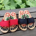 thumbnail image 4 of Zapatillas de de acupresión Natural, sandalias de reflexología para de acupunto de pie, aliviar el estrés y la fatiga. - Negro 41-42 Sunnimix Sandalias de masaje de pies, 4 of 5