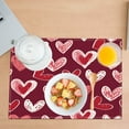 thumbnail image 5 of Wzzjkit Valentine's Day Placemat Festive Party Dining Room Table Cover Home Kitchen Table Heat Mat, 5 of 5