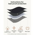 thumbnail image 5 of INNERSY Big Girls' Period Panties Menstrual Underwear for First Period Starter 3-Pack (10-12 Years,Dot&Stripe), 5 of 9