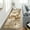 Brown, variant on Modern Marble Runner, Washable Kitchen Rug Abstract Marble Pattern, Non Slip, 2'x6', Blue