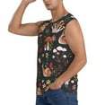thumbnail image 3 of Fotbe Men's Mushroom With Snails Print Men's Sleeveless Muscle Tank Tops Casual T-Shirts for Gym Workout Beach-Small, 3 of 8