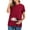 Nursing Tops-Wine, variant on YanHong Nursing Tops Plus Size Spring Summer Ladies Fashion Solid Color Print Short Sleeve Pregnant Woman Casual Clothe Top Red S