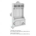 thumbnail image 5 of Woodland 40W Hall Tree and Shoe Bench w/ Doors in White Maple - Engineered Wood, 5 of 5