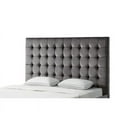 thumbnail image 4 of Posh Living Blake Button-Tufted Velvet King Headboard in Gray, 4 of 9