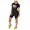 Black Black, variant on Women Plus 2 Piece Outfits Lips Print Graphic Tees Biker Short Set Tracksuit
