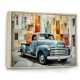 thumbnail image 2 of Designart "Geometric Abstraction The Pickup Truck II" Transportation Floater Framed Wall Art Print, 2 of 7