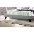 thumbnail image 2 of Full Size Polyfiber Tufted Platform Bed Frame - No Box Spring Needed, Grey Upholstered Headboard for Contemporary Bedrooms, 2 of 9