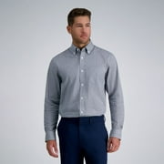 Men's Haggar® Premium Comfort Classic Fit Wrinkle Resistant Dress Shirt Color: Black Check Size: 16.5-34/35