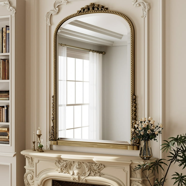 BEAUTYPEAK 40x28 Inch Arched Vanity Mirror photo 2